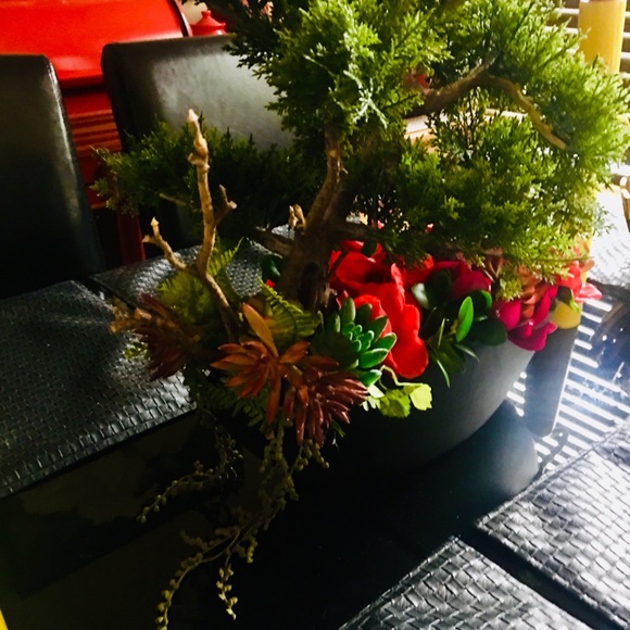 Large artificial succulents bonsai arrangement - Picture 2 of 3